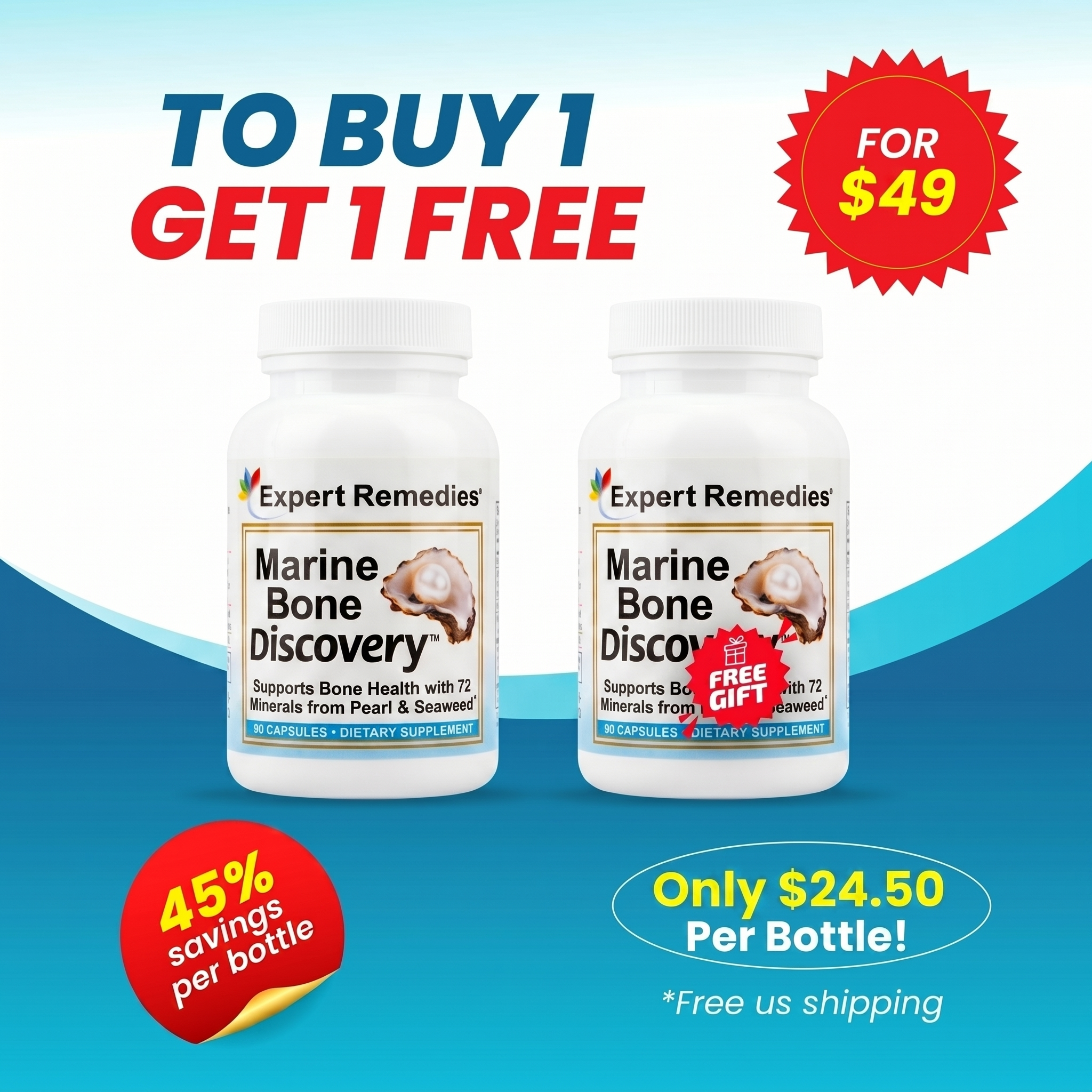 Buy 1 Marine Bone Get 1 Bottle FREE